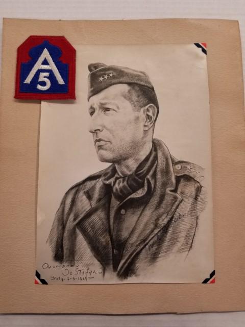 Autographed Photo of Gen. Mark Clark and Patch (1 of 7)