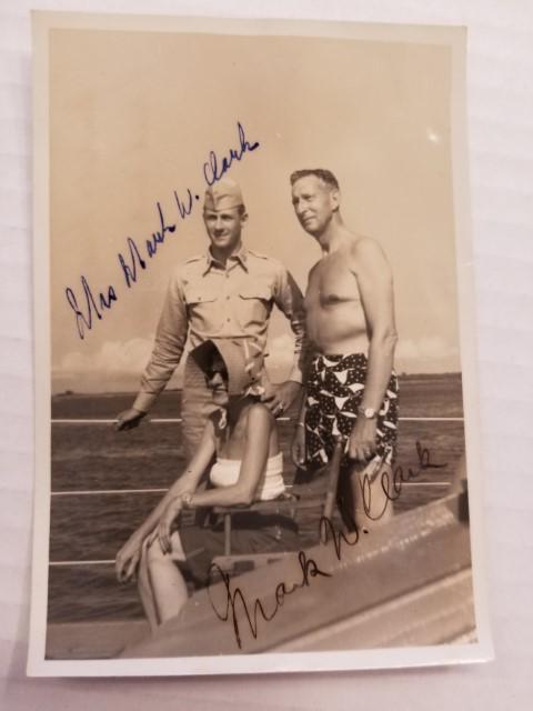 Autographed Photo of Gen. and Mrs. Mark Clark (1 of 5)