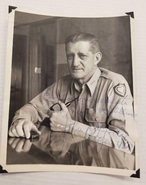Autographed Photo of Gen. John R. Hodge: Photo is 8" x 10"