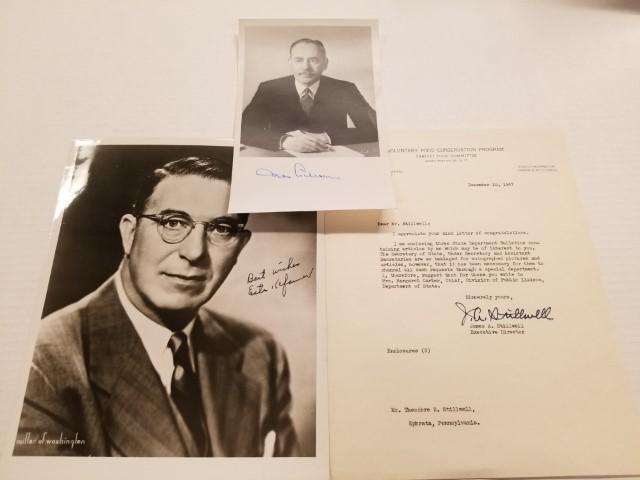 3 Autographed Items of U.S. Officials from 1940's (1 of 12)