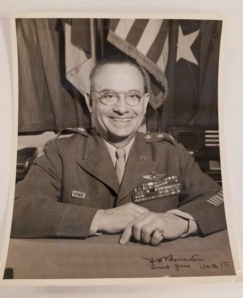 Autographed Photo of Lt. Gen. Lewis H. Brereton: Photo is 8" x 10"