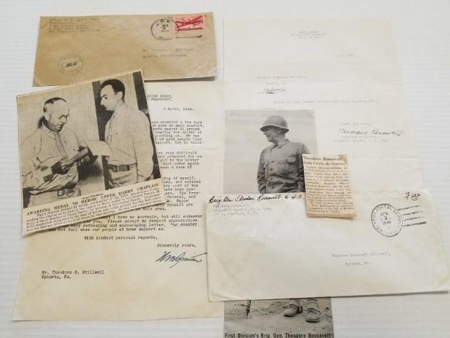 2 Signed 1944 Letters from U.S. Generals (1 of 15)