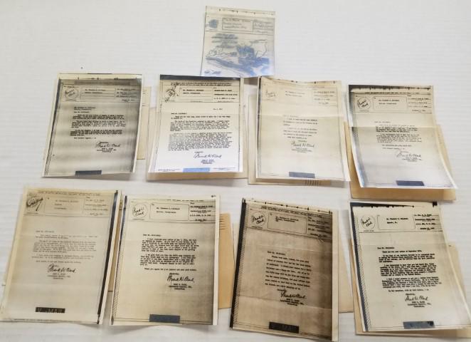 9 Individual 1943-45 V-Mails from Gen. Mark Clark (1 of 14)