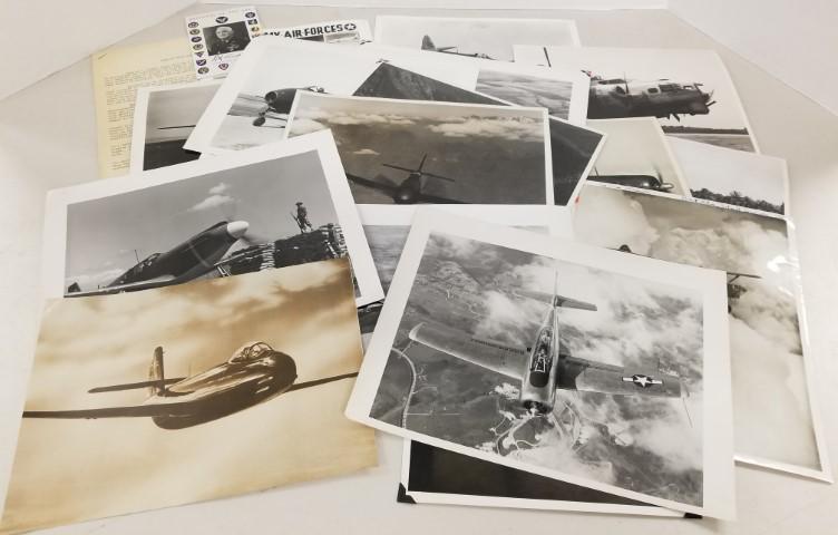 Variety of WW2-Korea US Military Aircraft Photos: Most photos are 11" x 8.5"