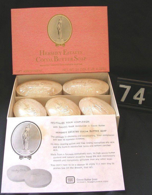 74B Box of Hershey Estates Cocoa Butter Soap