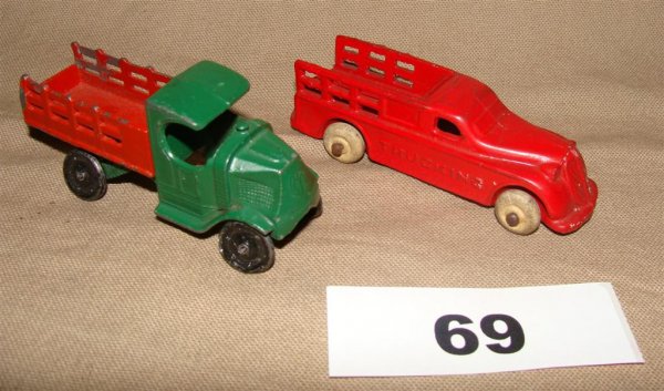 Tootsietoy and Barclay Stake Trucks