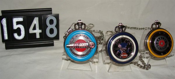 (3) Harley-Davidson Pocket Watches
