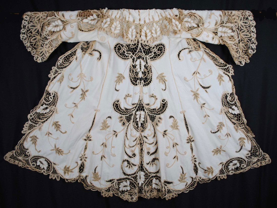 EDWARDIAN BATTENBURG LACE EVENING COAT, EARLY 20TH CENTURY (1 of 20)