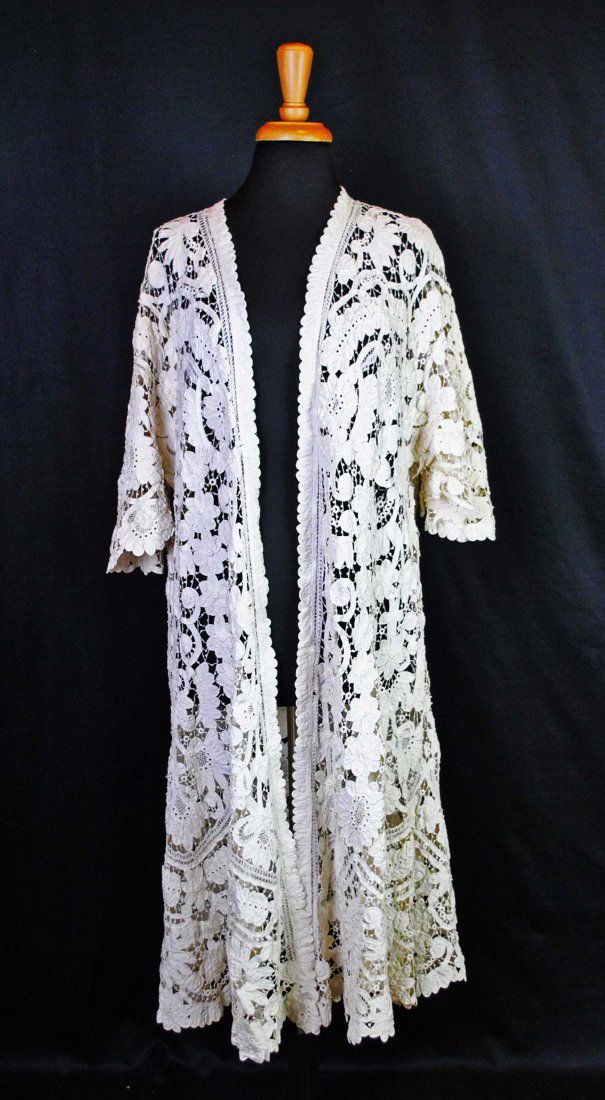 EDWARDIAN BATTENBURG LACE EVENING JACKET, EARLY 20TH CENTURY (1 of 19)