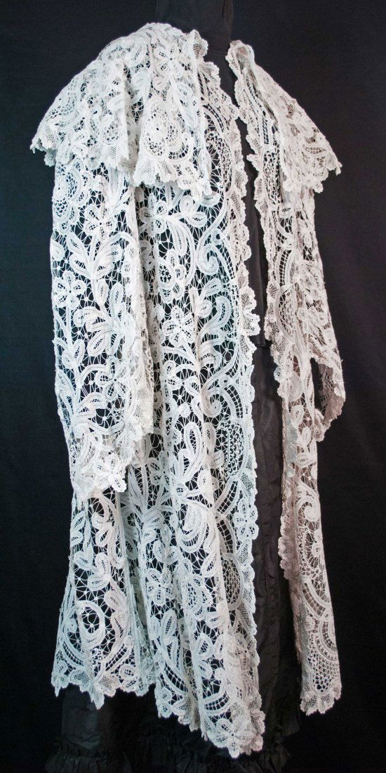 EDWARDIAN BATTENBURG LACE COAT FLARED BELL SLEEVES, 1905 (1 of 19)