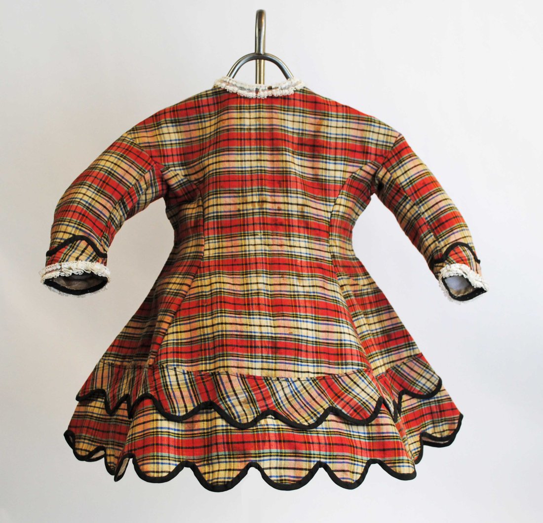 VICTORIAN BOY'S PLAID COTTON DRESS, 1860s (1 of 10)