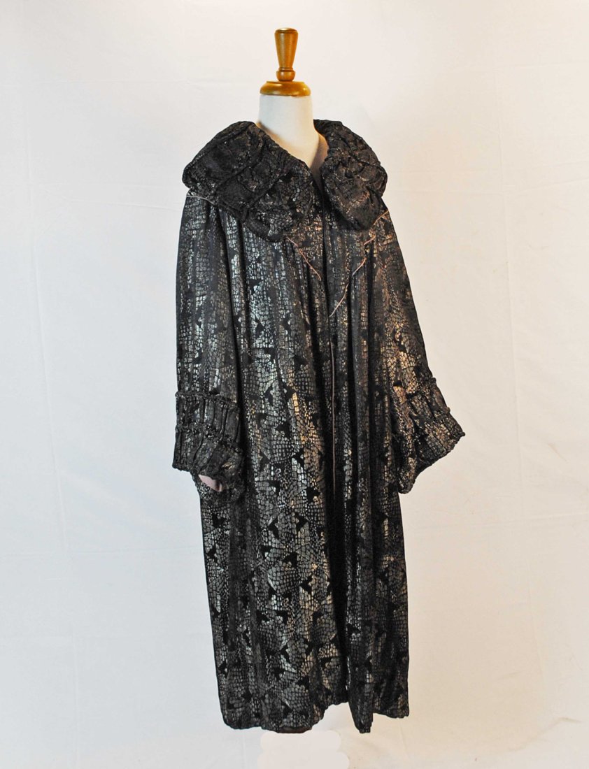 FRENCH ART DECO METALLIC BROCADE OPERA COAT, c1920s (1 of 16)