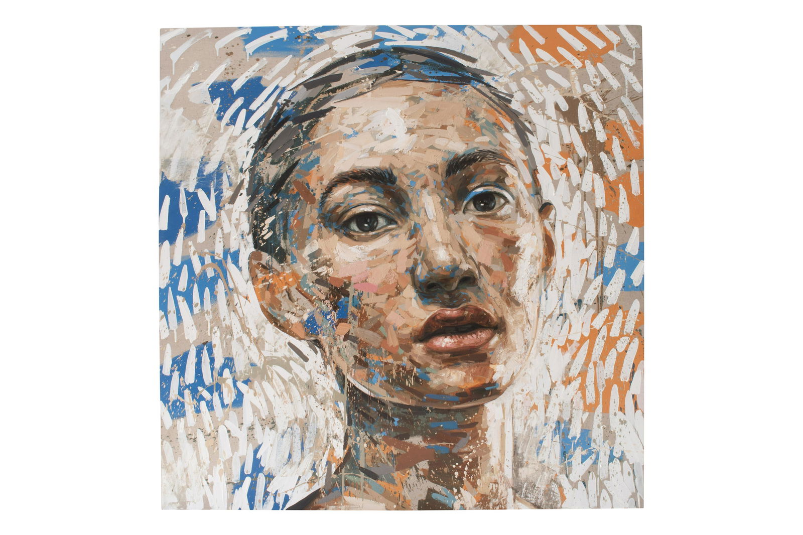 Lionel Smit (1982 South Africa) oil on linen, 165 x 165: Lionel Smit (1982 South Africa) oil on linen, 165 x 165 cm,