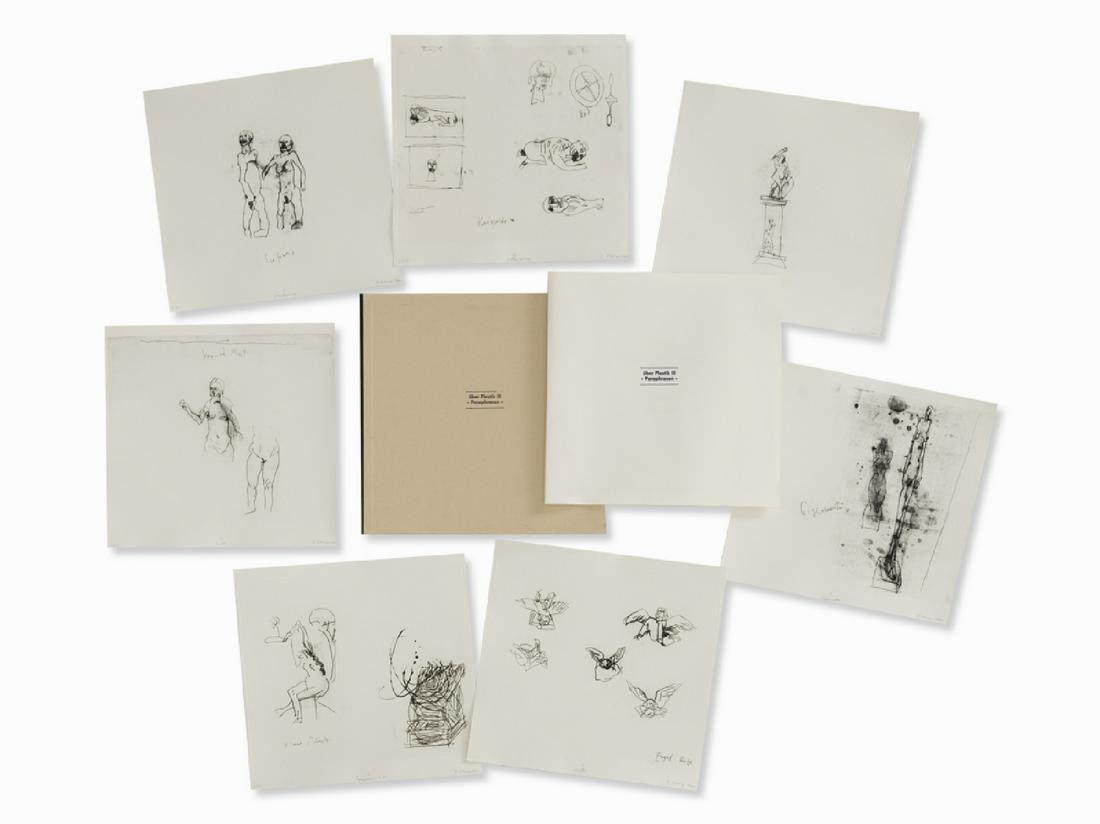 Dietrich Klinge * , About Plastik III, 7 Etchings, 1991 | Dietrich Klinge * , Ueber Plastik III, 7: Dietrich Klinge * (born 1954), About Plastik III, Portfolio comprising 7 etchings with vernis mou on wove paper, Germany, 1991, 7 plates each signed and dated â€˜D. Klinge 1991â€™, titled and