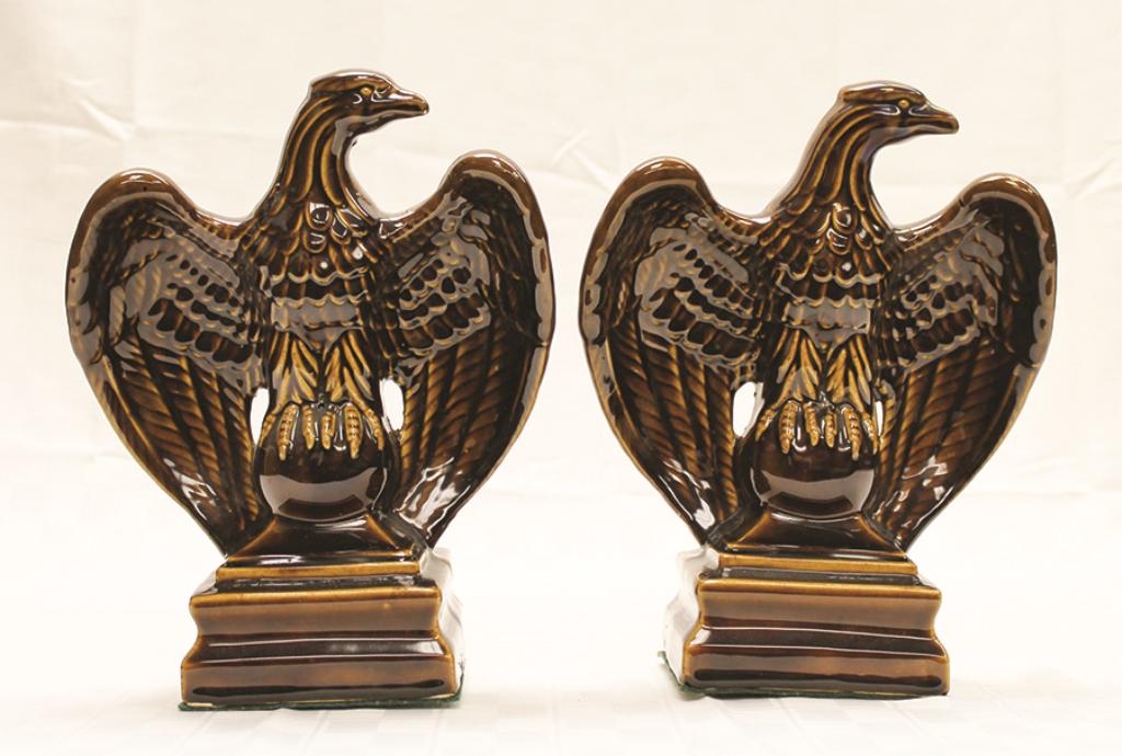 Pair of Bennington Eagle Bookends12" H Condition: Good (1 of 1)