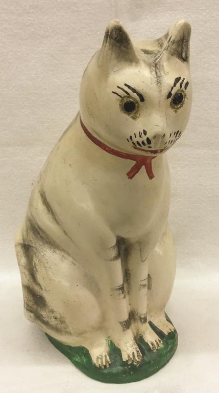 Large 13.5" Chalk Cat Smoke Paint RARE Condition: Good (1 of 1)