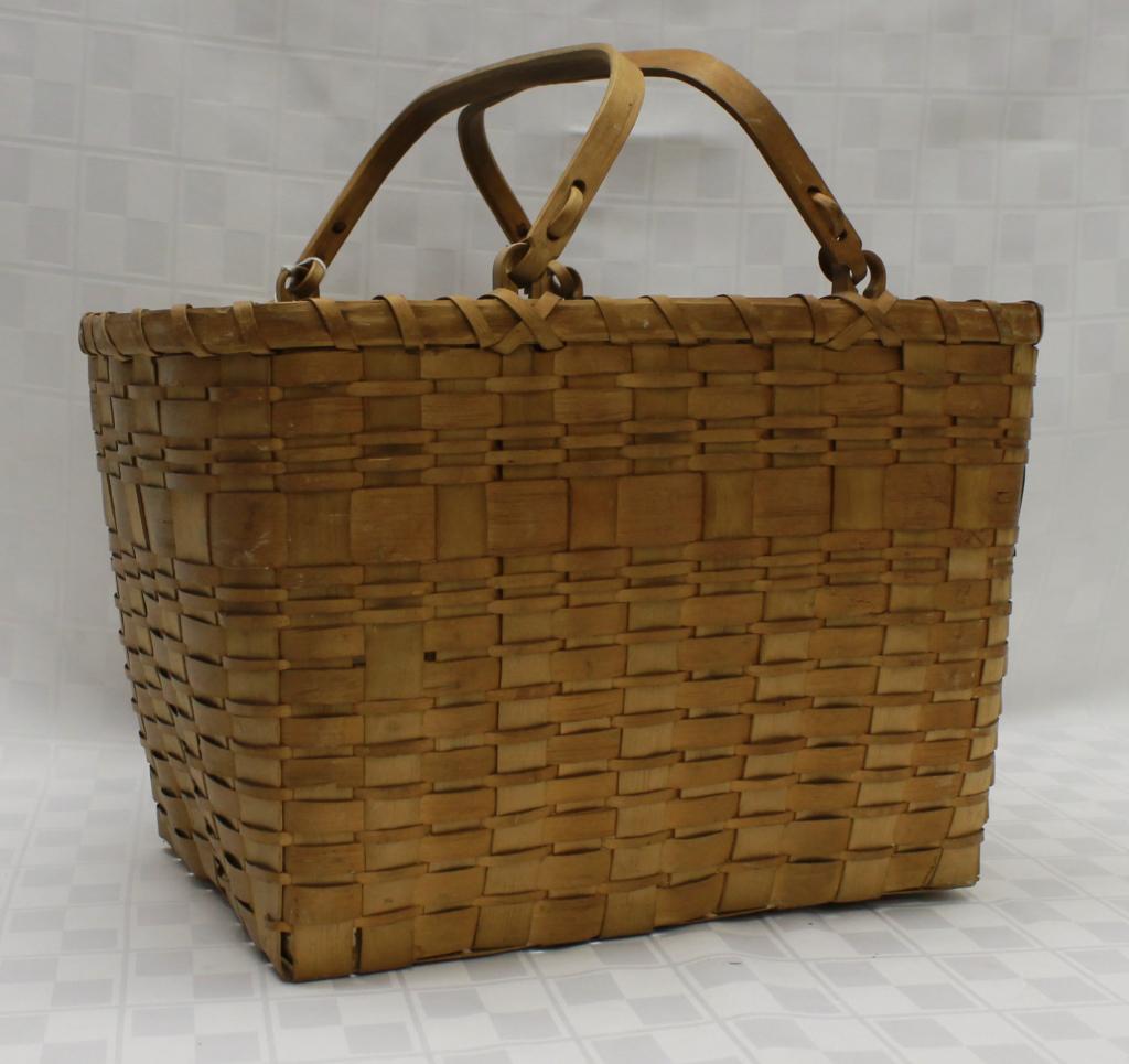 Two Handled Deep Rectangular Splint Basket 16" L x 10" (1 of 1)