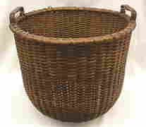 Nantucket Lightship Basket with Two Wooden Handles & (1 of 1)