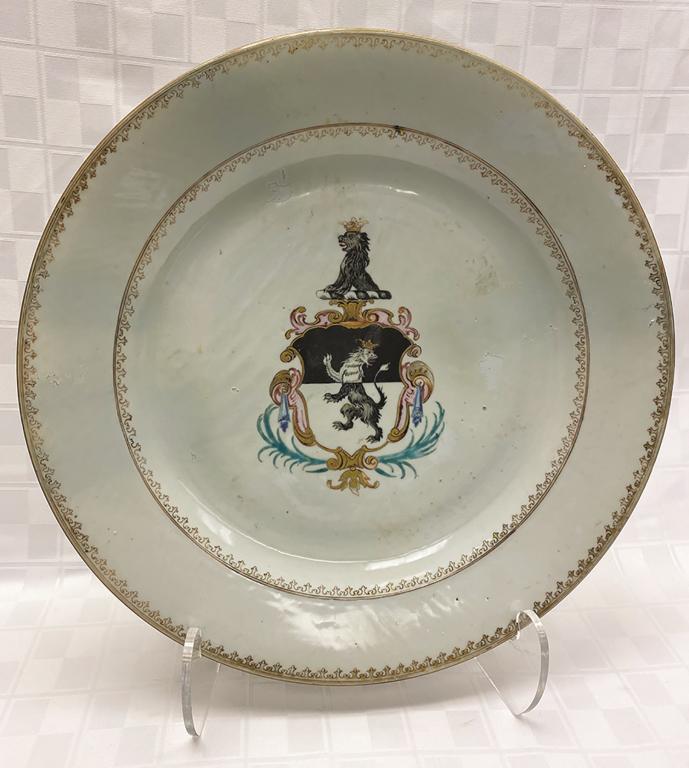 Chinese Export Charger with Armorial Decoration (1 of 1)