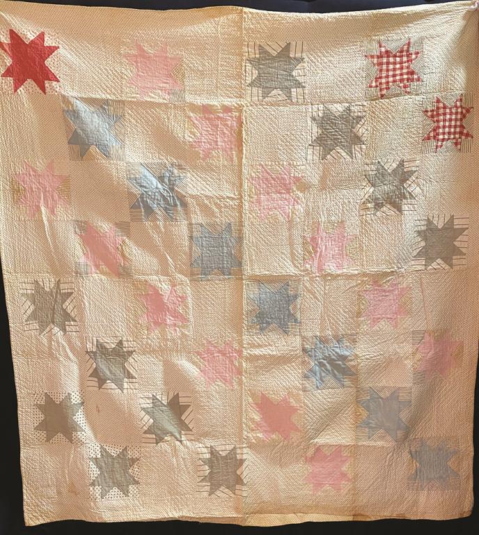 A Star Pattern Applique Quilt featuring Seven Diagonal (1 of 1)