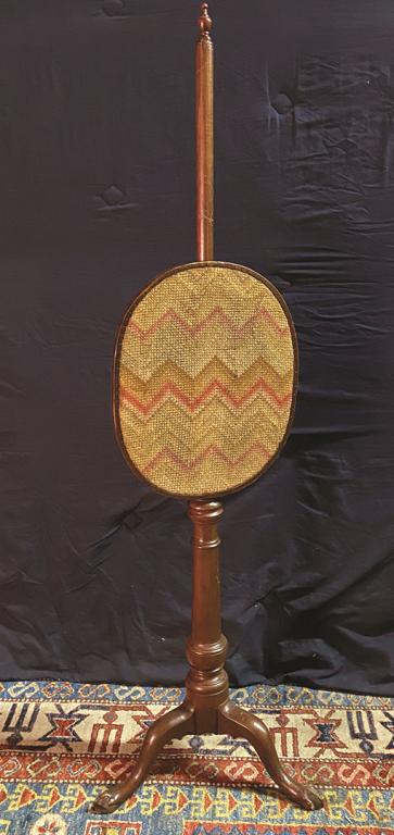 Cherry Needlework Candle Screen 52.5" x 13" Condition:: Condition: Good