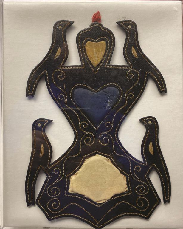 PA German Stitched Leather Pin Cushion featuring Three (1 of 1)