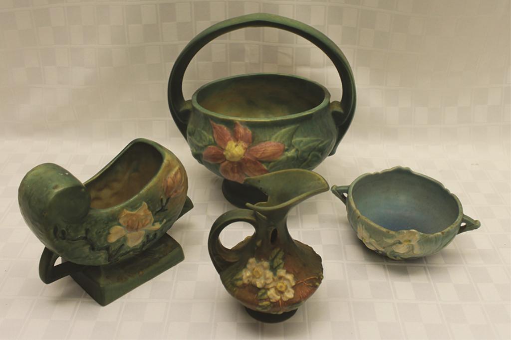 Four Pieces of Pottery: Basketform 9.5" H x 10" W (1 of 1)