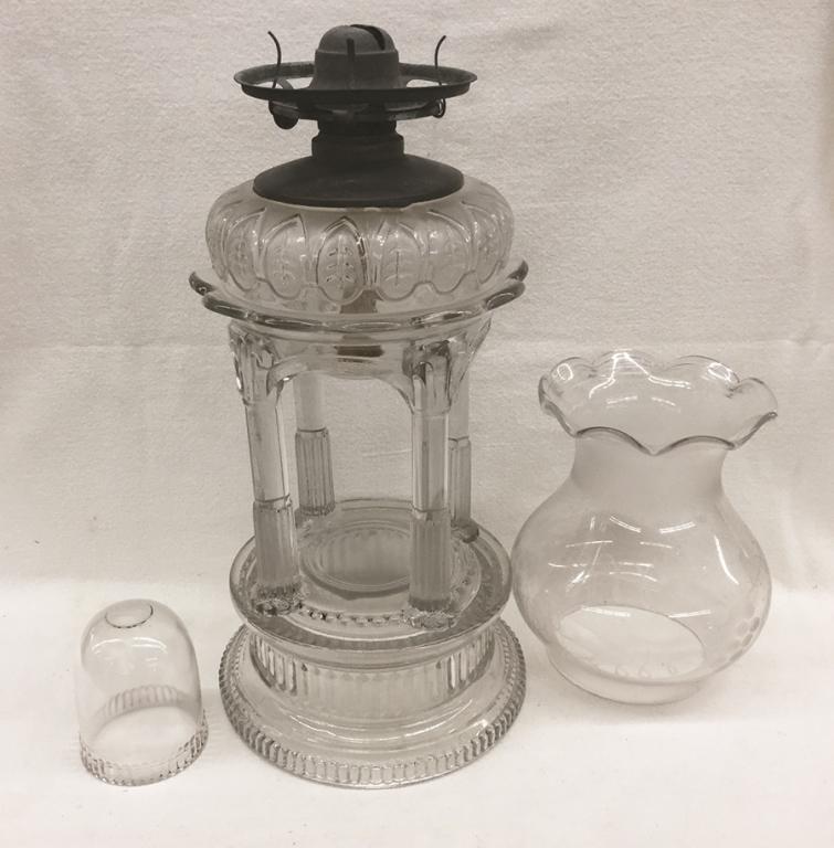 Four Piece Pillar Lamp 20.5" H Condition: Good (1 of 1)