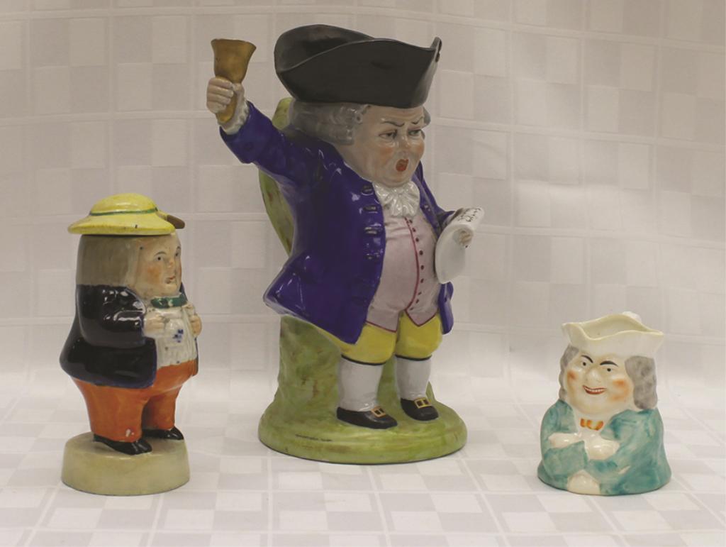 Three Staffordshire Toby Figurines Large: 8.5" H x 6" (1 of 1)