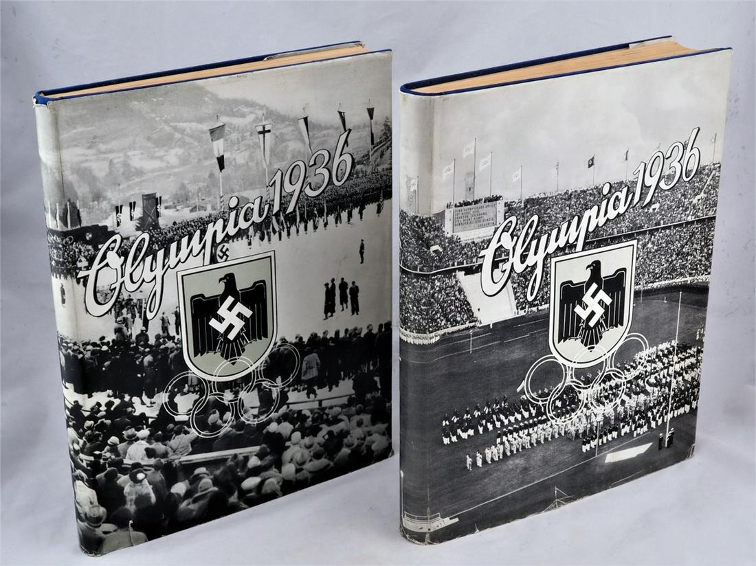 Volume of albums with cigarette cards, Olympia 1936, (1 of 4)