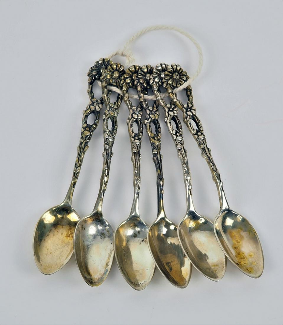 Silver Mocha spoon, 6 pieces (1 of 3)