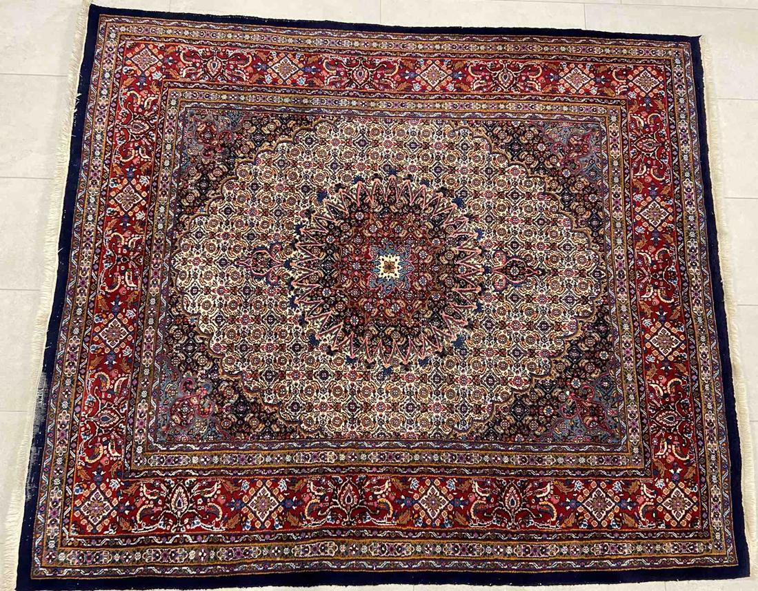 Handknotted Persian carpet, "Moud", probably 70s (1 of 4)