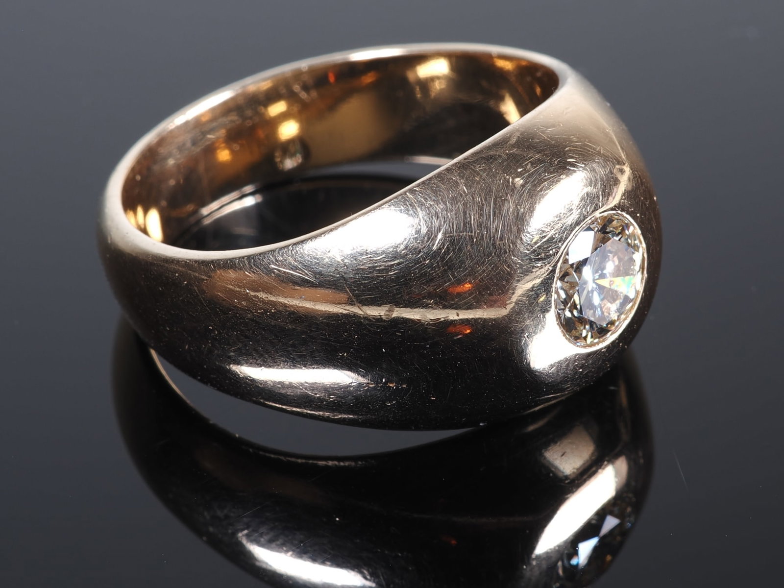 Large men’s diamond ring, 0.90ct (1 of 5)