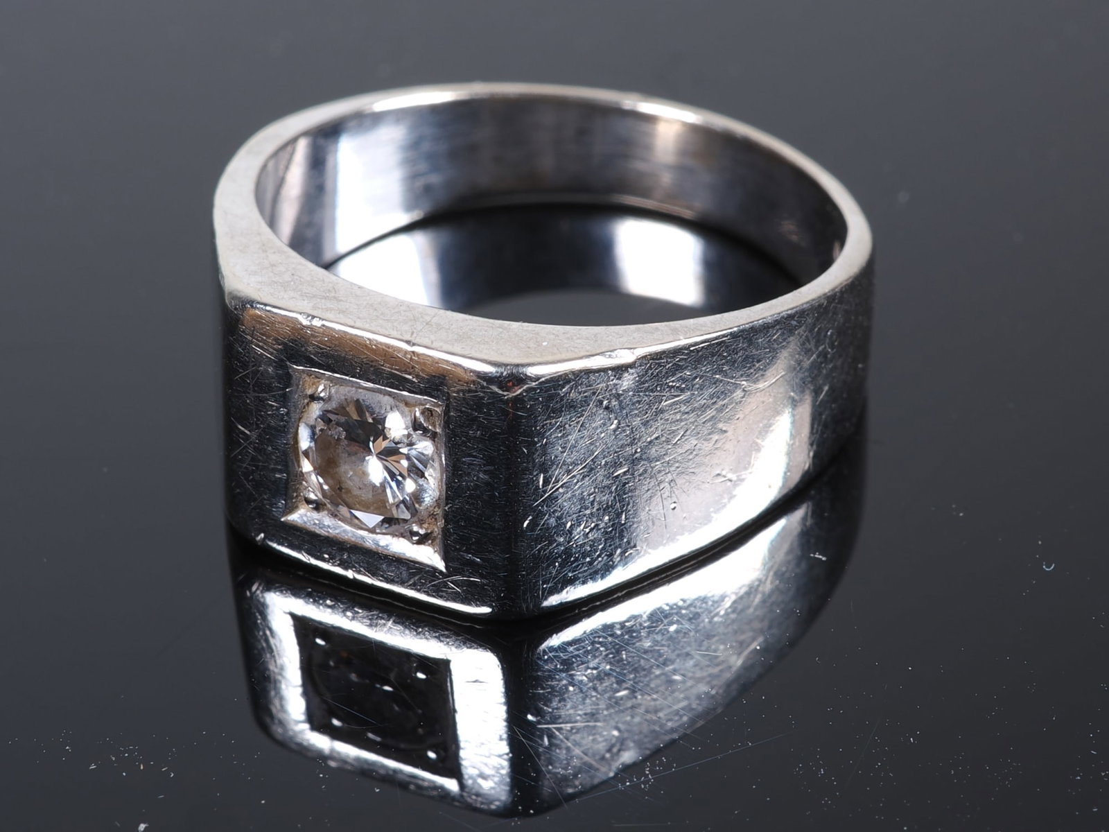 14K white gold diamond ring (1 of 3)