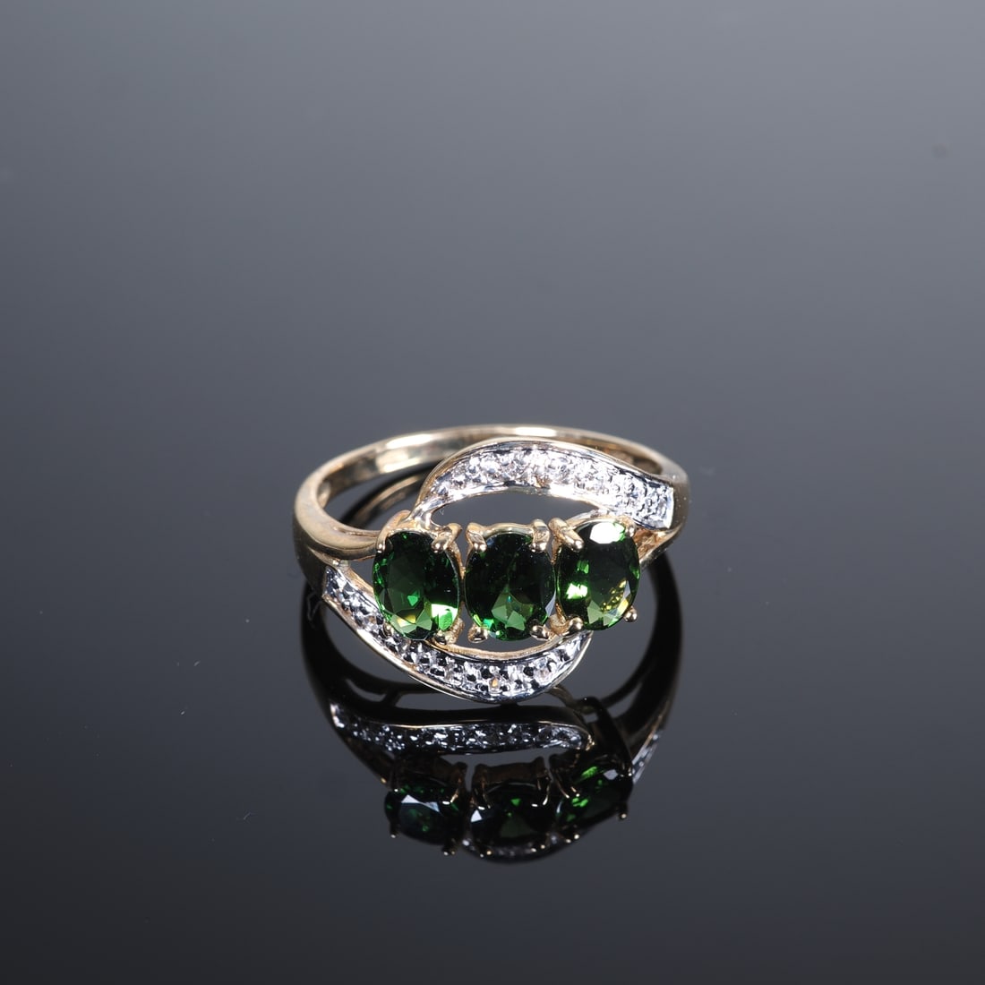 Imperial Chrome Tourmaline Gold Ring (1 of 1)