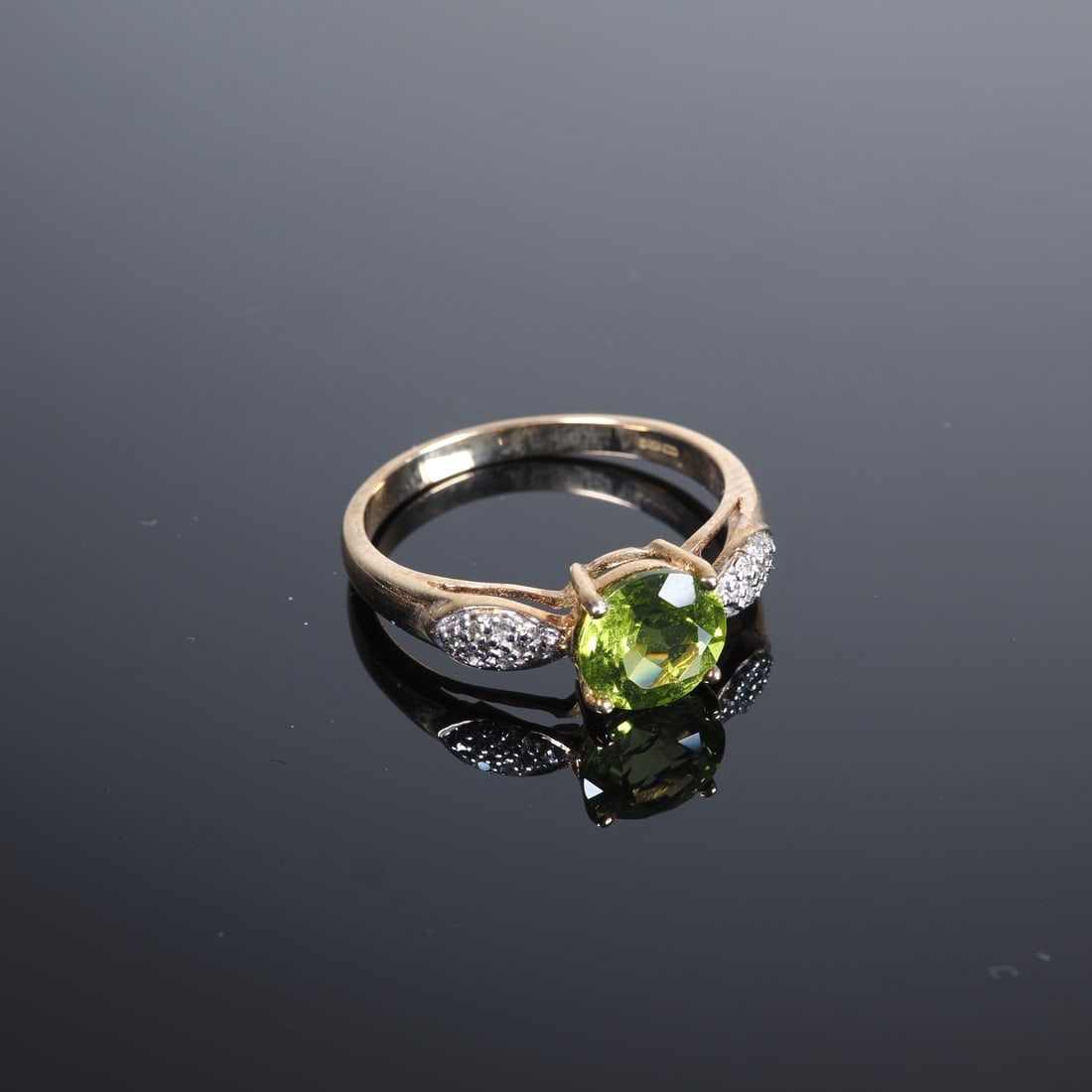 Manchurian Peridot Gold Ring (1 of 1)