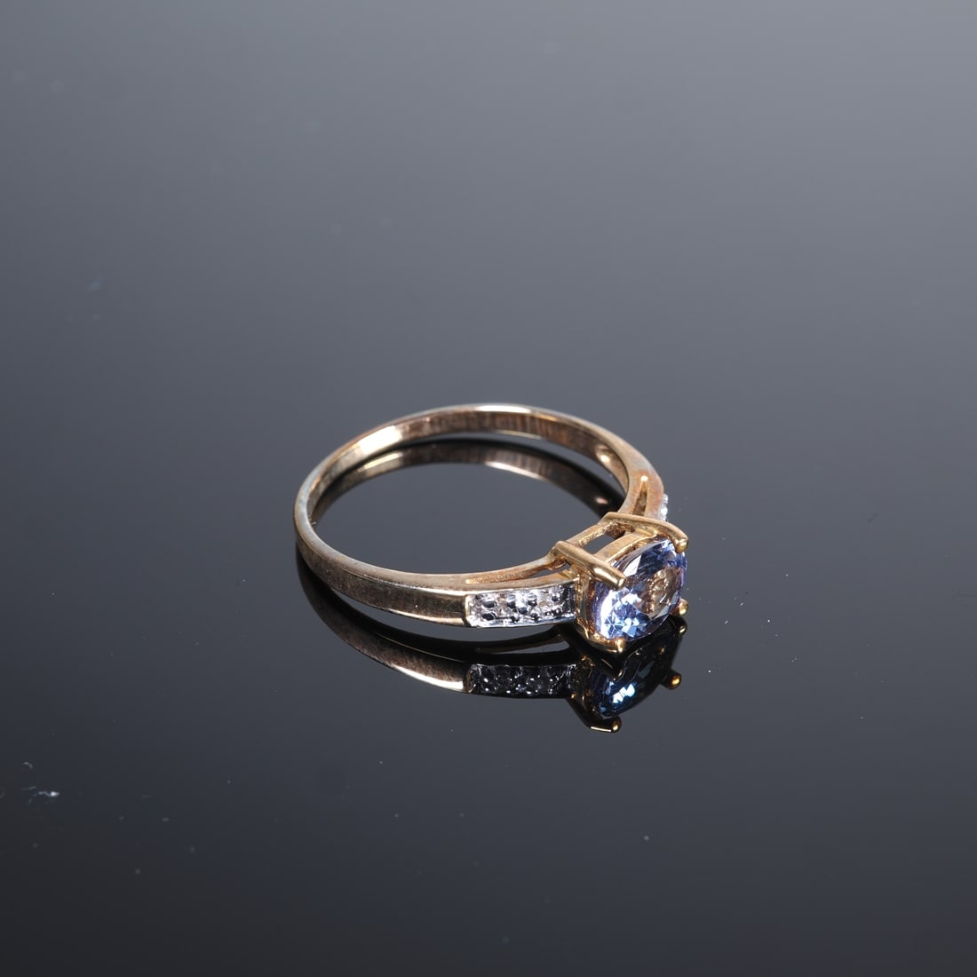 Fancy Tanzanite Gold Ring (1 of 1)