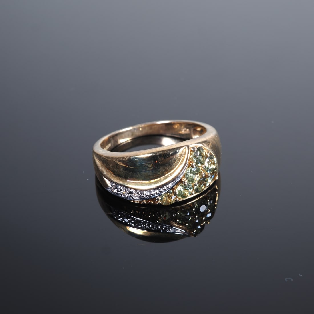 Demantoid gold ring (1 of 1)