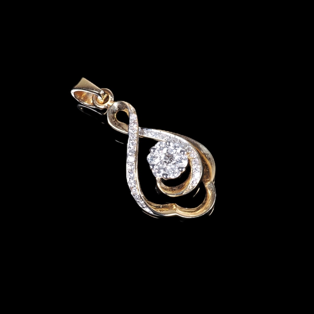 SI Diamond Gold Pendant, 14ct Yellow Gold - Lance Fischer (1 of 1)