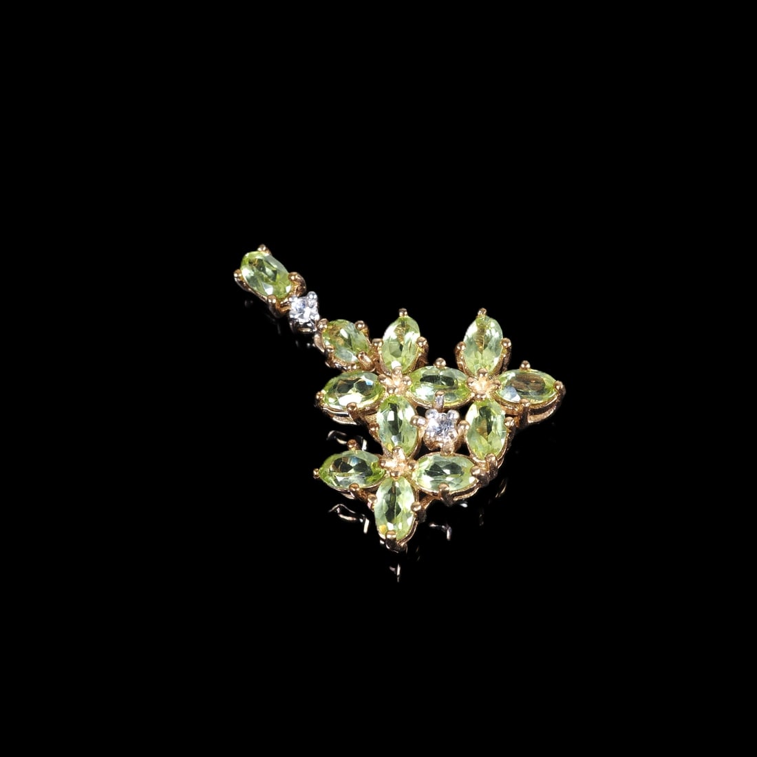Manchurian Peridot Gold Pendant (1 of 2)