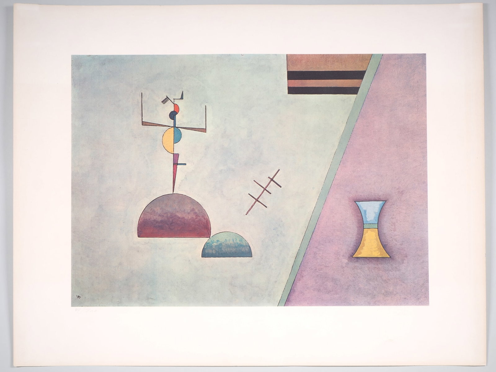 Wassily Kandinsky - Plat Profond, 1965 - Maeght Edition Paris 119/300: Wassily Kandinsky - Plat Profond, 1965 - Maeght Edition Paris 119/300Colour lithograph on paper, stamped Maeght Edition Paris, numbered 86/300 in pencil. Sheet size 49.7 x 64.5 cm. Monogrammed and dat