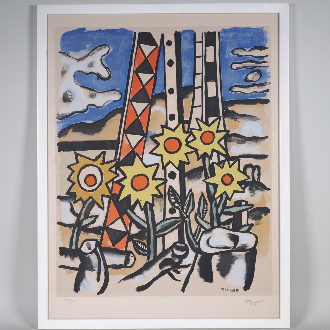 Fernand Léger (1881-1955) - Sunflowers, 1950, signed (1 of 2)