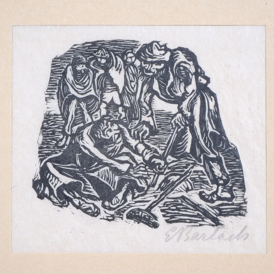 Ernst Barlach (1870 - 1938) - Lame Man and One-Legged Man, 1921/22, signed (1 of 1)