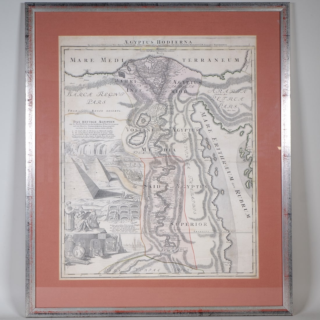 Johann Baptist Homann (1664-1724) - Map of Egypt, 1720 (1 of 3)