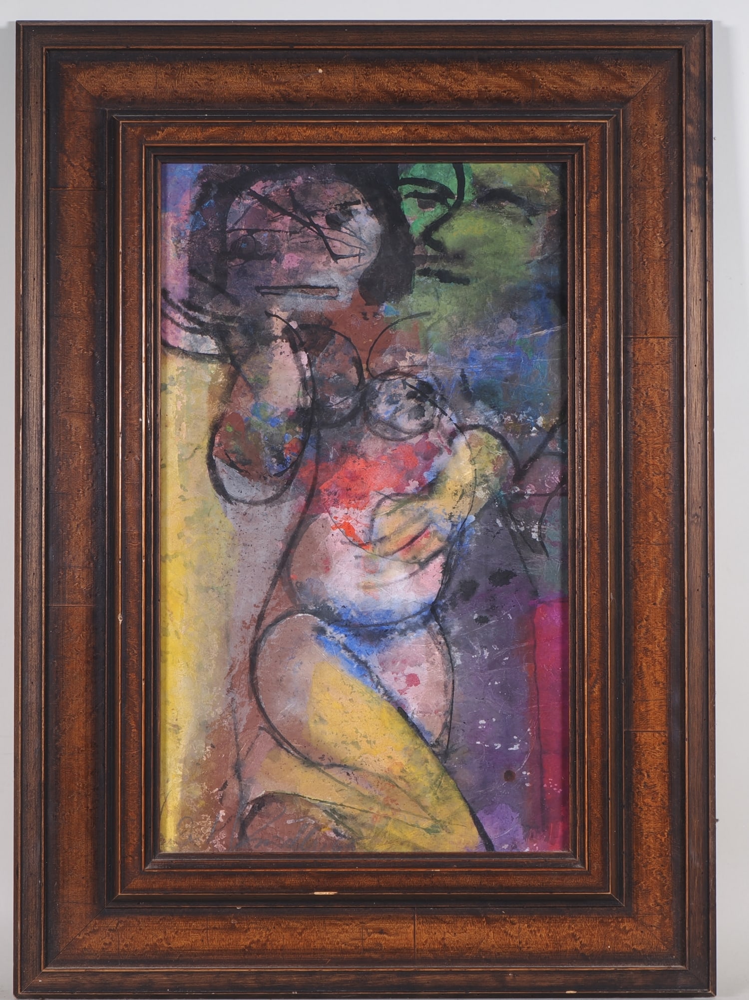 Karl-Heinz Knoedler (1926, Ludwigsburg - 2000, Ellwangen) - Nude Watercolour, 1965: Karl-Heinz Knoedler (1926, Ludwigsburg - 2000, Ellwangen) - Nude Watercolour, 1965Watercolour mixed media on paper, framed under glass, an interesting work from Knoedler's early to middle creative per