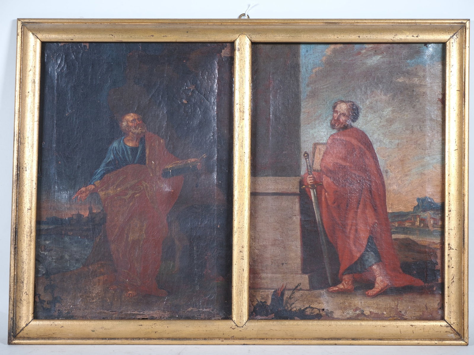 Baroque diptych depicting the Apostle Paul of Tarsus, c. 1700 (1 of 4)