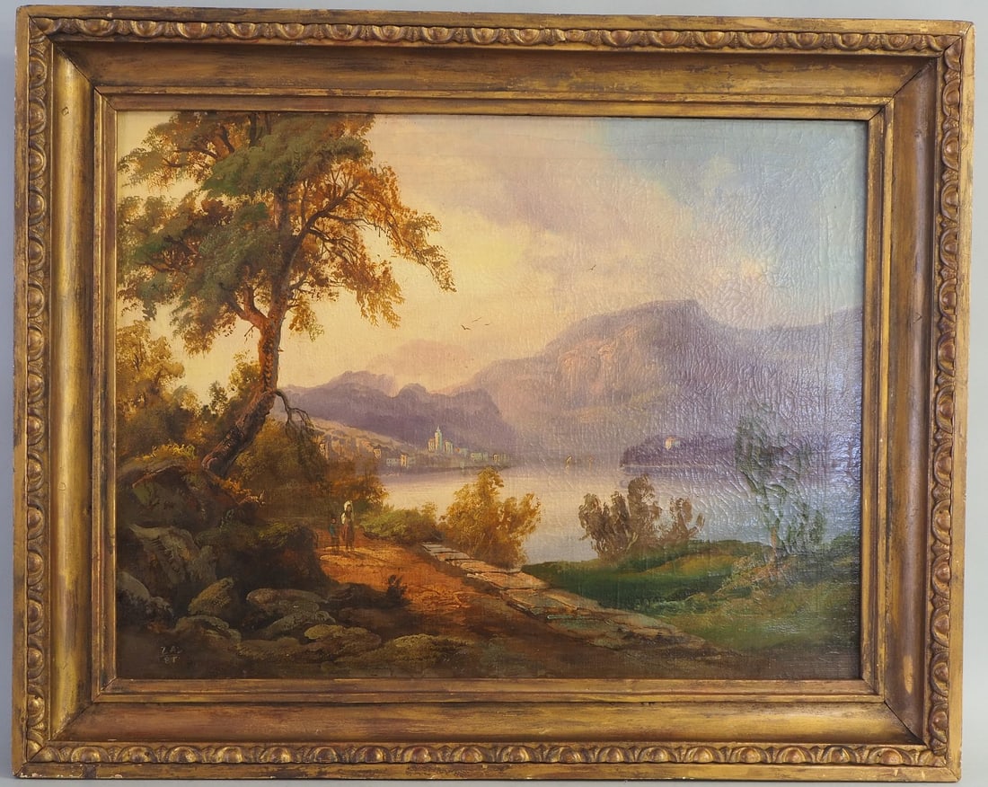 Romantic painting, probably late 18th century. (1 of 4)