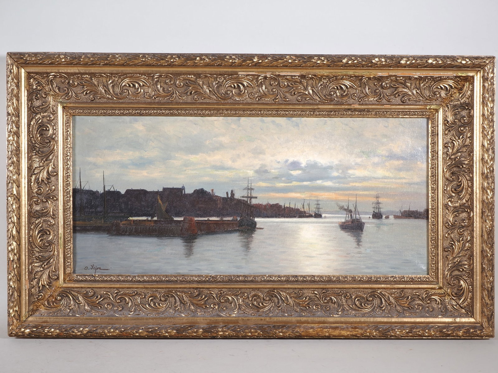 Adolf Säfve (1860-1922, Sweden) - Port of Gothenburg, circa 1890 (1 of 3)