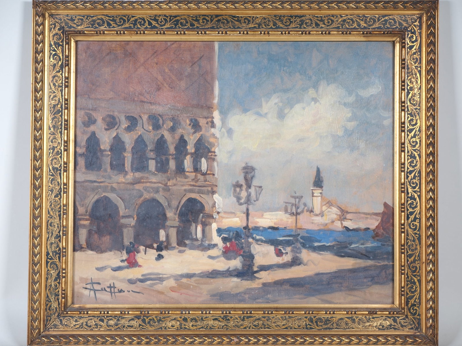 Achille Cattaneo (1872, Limbiate - 1931, Milan) - Venice around 1900 (1 of 5)