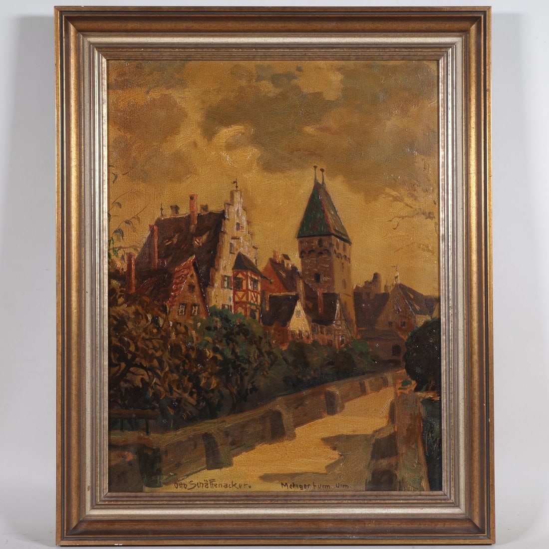 Otto Schäffenacker (1888 - 1964, Ulm) - Butcherstower Ulm, 1920/30s (1 of 2)